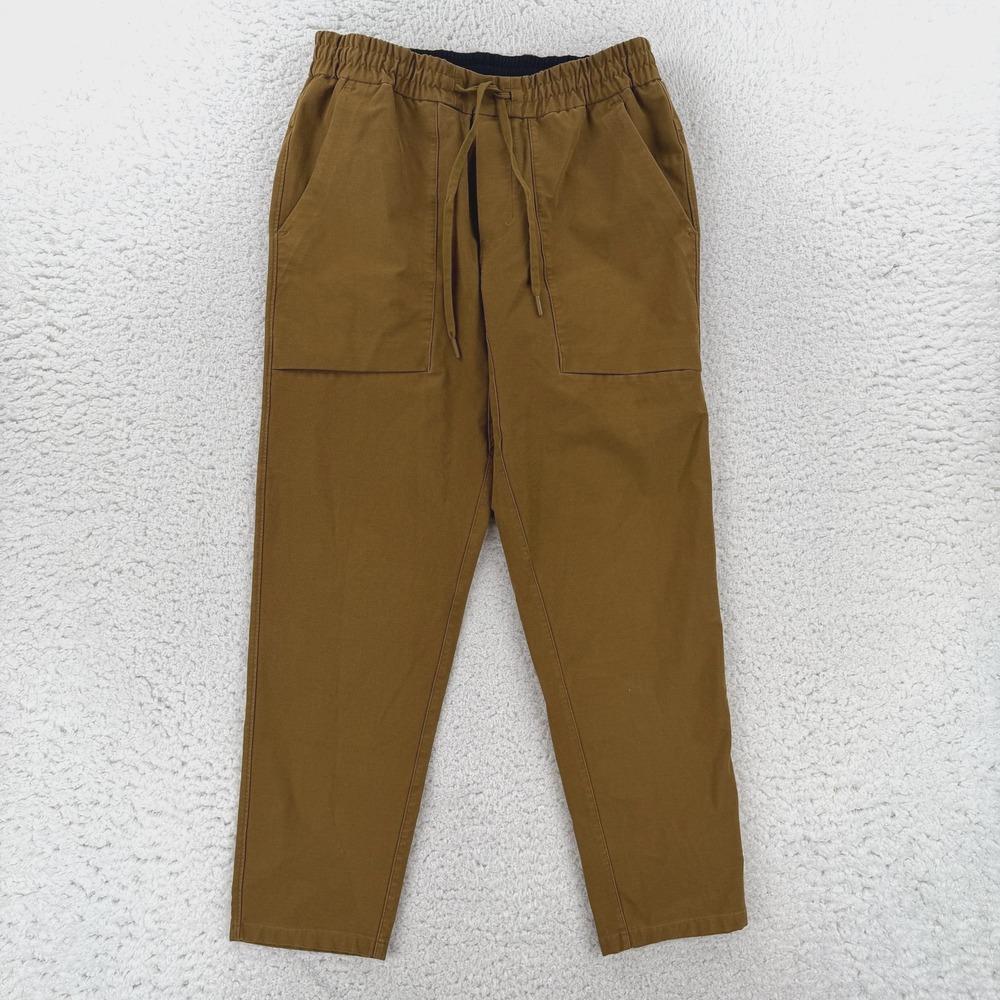 Lululemon Bowline Pants Mens Large Brown Casual Woven Joggers Elastic Pockets